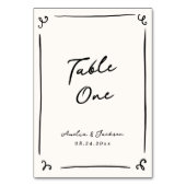 Carte de table à main levée Whimsical (Par défaut)