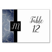 Carte de table à tourbillons monogrammes (Dos)
