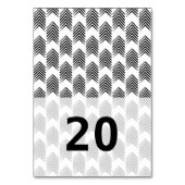 Carte de table Black White Tribal Flèches (Dos)