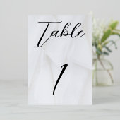 Carte de table blanc/or Foil No 1 (Debout devant)