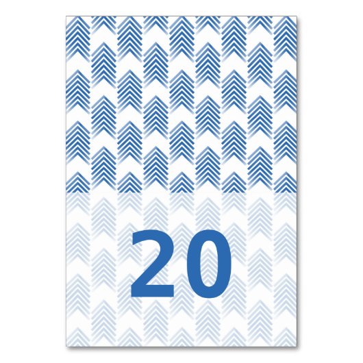 Carte de table Blue Tribal Flèches (Par défaut)