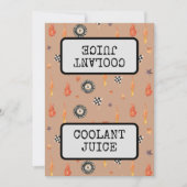 Carte de table Buffet de course de camion personna (Devant)