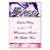 Carte de table Bunco aquarelle trois (Dos)