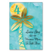 Carte de table Bunco Beach #4 (Dos)