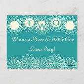 Carte de table Bunco Flowers #2 (Dos)