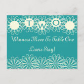 Carte de table Bunco Flowers #2 (Devant)