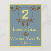 Carte de table Bunco-Leaves Fall N° 2 (Devant)