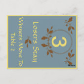 Carte de table Bunco-Leaves Fall N° 3 (Dos)