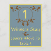 Carte de table Bunco-Leaves Fall No 1 (Devant)