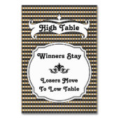 Carte de table Bunco Plaid Noir - Table basse (Dos)