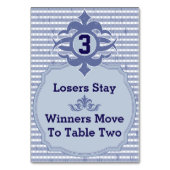 Carte de table Bunco - Plaid violet #3 (Dos)