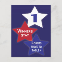 Carte de table Bunco Red, White Blue Stars #1 de 4