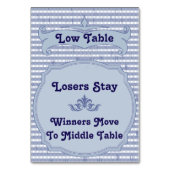 Carte de table Bunco - Table basse (Par défaut)