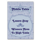 Carte de table Bunco - Table centrale (Par défaut)