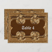 Carte de table Caumartin (Devant / Derrière)