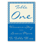 Carte de table Chevron Linen Bunco #1 (Par défaut)