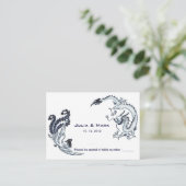 Carte de table chinoise Dragon-Phoenix moderne Mar (Debout devant)