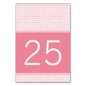 Carte de table Code binaire Chic Geek Rose (Dos)