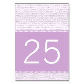 Carte de table Code binaire chic Geek violet (Dos)