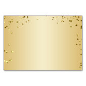 Carte de Table Confettis Rose Dorée (Dos)