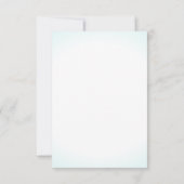 Carte de table Coquillage Hydrangea Bleu (Dos)