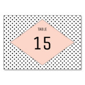 Carte de table Coral Modern Pois (Dos)