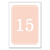 Carte de table Coral tout simplement élégante (Dos)