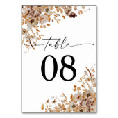 Carte de table de dîner de Thanksgiving aux feuill (Par défaut)