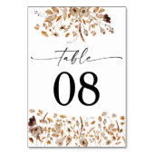 Carte de table de dîner de Thanksgiving aux feuill (Par défaut)