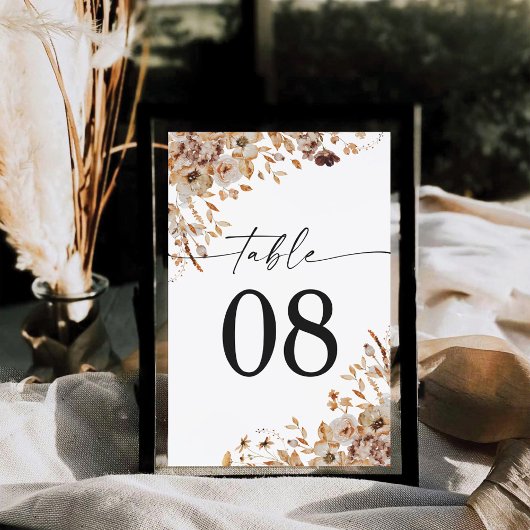 Carte de table de dîner de Thanksgiving aux feuill