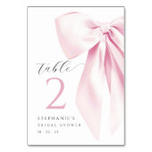 Carte de table de Fête des mariées de cabot rose (Par défaut)