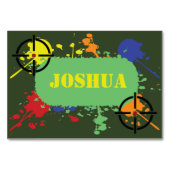 Carte de table de l'Armée Green Paintball Party (Devant)