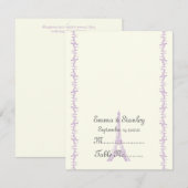 Carte de table de mariage à Paris avec tour Eiffel (Devant / Derrière)