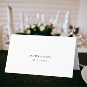 Carte de table de mariage avec nom de l'invité mod