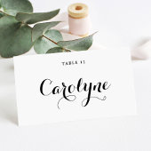 Carte de Table de Mariage Calligraphie Moderne Noi