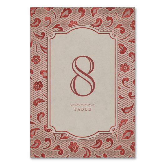 Carte de table de mariage campagnard rustique en d (Par défaut)