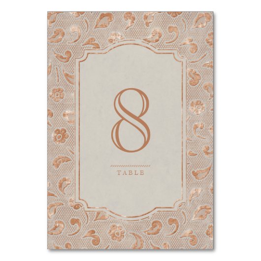 Carte de table de mariage campagnard rustique en d (Dos)