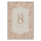 Carte de table de mariage campagnard rustique en d (Par défaut)