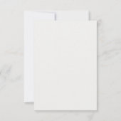 Carte de table de mariage crème légère moderne (Dos)