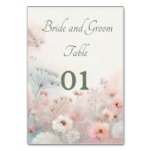 Carte de table de mariage délicate en dentelle de  (Dos)
