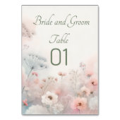 Carte de table de mariage délicate en dentelle de  (Par défaut)