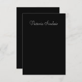 Carte de table de mariage élégante écriture  (Devant / Derrière)