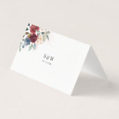 Carte de table de mariage florale (Back)