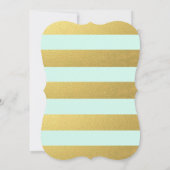 CARTE DE TABLE DE MARIAGE MINT | OR CHIC (Dos)