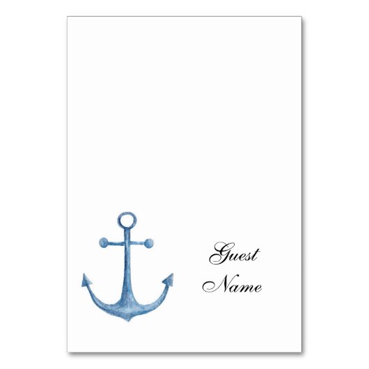Carte de table de mariage nautique Nom de table de (Par défaut)