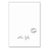 Carte de table de mariage noir et blanc dessinée à (Par défaut)