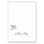 Carte de table de mariage noir et blanc dessinée à (Par défaut)