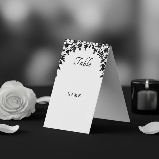 Carte de table de mariage robe de mariée et smokin