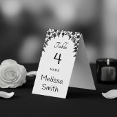 Carte de table de mariage robe de mariée et smokin
