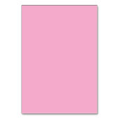 Carte de table de mariage rose et blanc rayé (Dos)